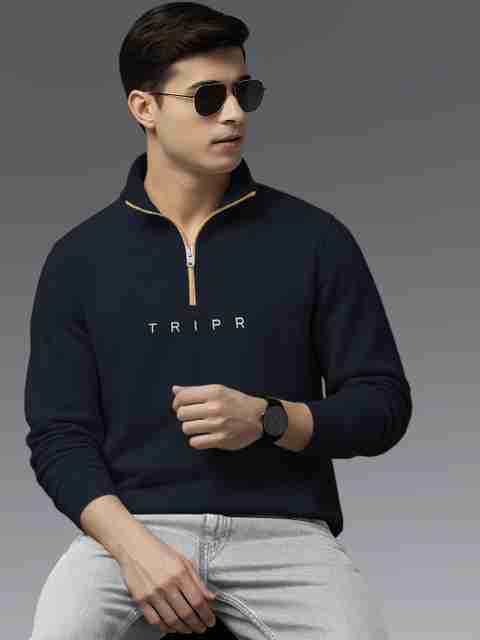 TRIPR Men Full Sleeve Solid Sweatshirt - Image 5