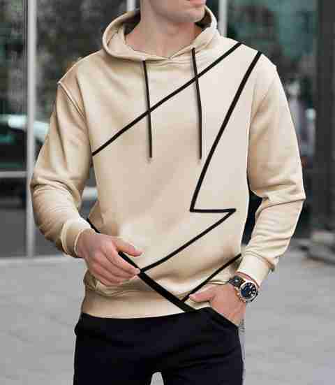 KELONBRO Men Full Sleeve Printed Hooded Sweatshirt - Image 5