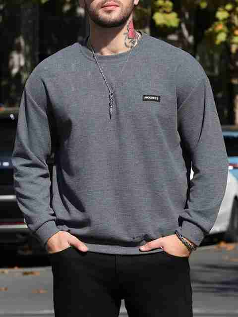 sti Men Full Sleeve Solid Sweatshirt - Image 5