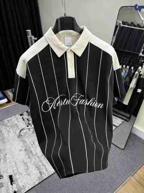 AVEJO Men Printed Polo Neck Cotton Blend Multicolor T-Shirt - Image 5