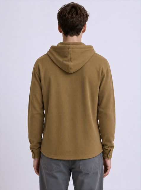 Try This Men Regular Fit Solid Hood Collar Casual Shirt - Image 5