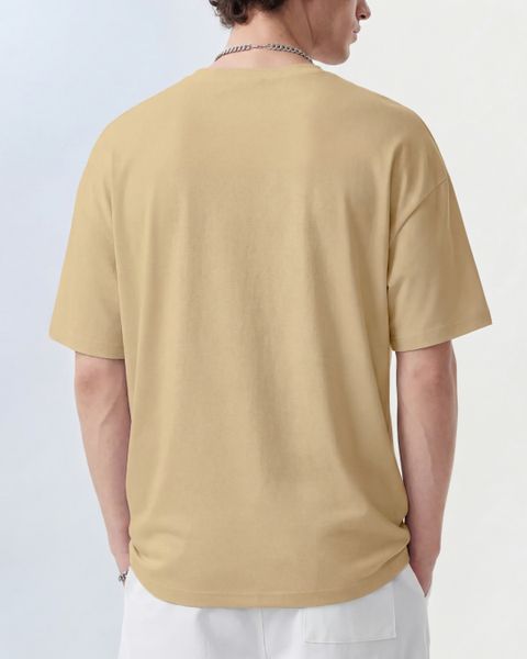 FLYIND VOGUE OUTFIT Men Printed Round Neck Polycotton Beige T-Shirt - Image 3
