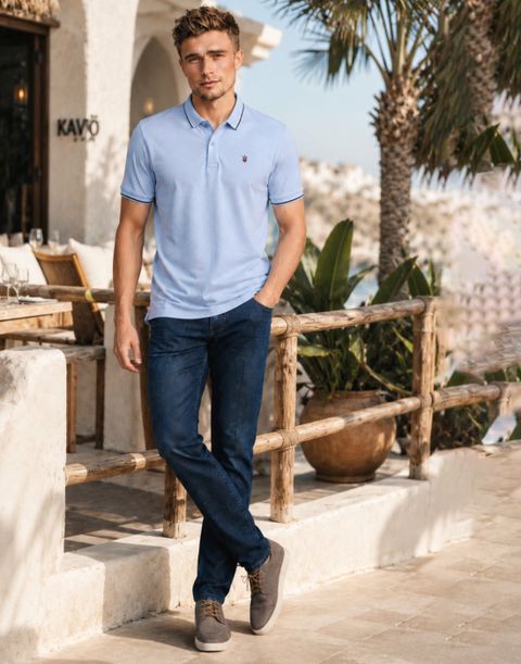Louis Philippe Jeans পà§à¦°à§à¦·à¦¦à§à¦° à¦à¦¨à§à¦¯ হালà¦à¦¾ নà§à¦² সলিড পà§à¦²à§ নà§à¦ à¦à¦¿ - শারà§à¦ - Image 6