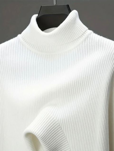 TQI Men White Self Design Cotton Blend T-Shirt - Image 6