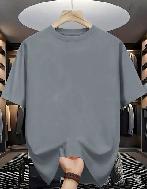 Magneto Men Printed Round Neck Pure Cotton Grey T-Shirt - Image 6