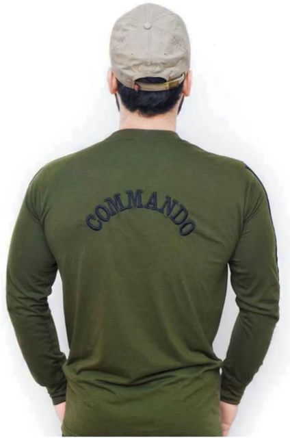 CAMOTAGE Men's Military Camouflage Green Cotton T-Shirt - Image 6