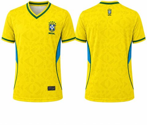 iLyk Men Printed, Self Design V Neck Linen Blend Yellow T-Shirt - Image 7