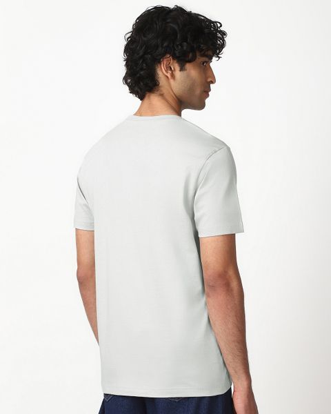 BEWAKOOF Superman Men Graphic Print Round Neck Pure Cotton Grey T-Shirt - Image 4