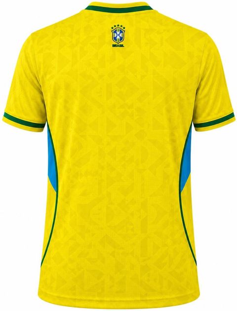 iLyk Men Printed, Self Design V Neck Linen Blend Yellow T-Shirt - Image 6