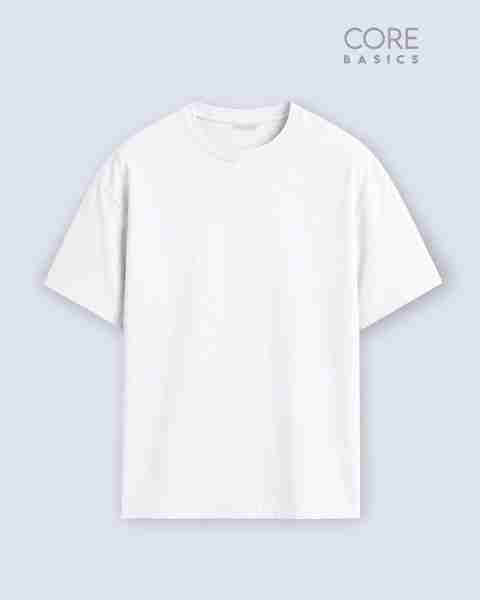 WROGN Men Solid Crew Neck Pure Cotton White T-Shirt - Image 5
