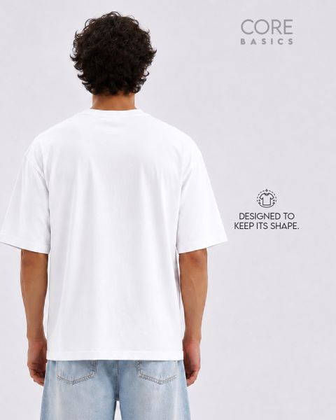 WROGN Men Solid Crew Neck Pure Cotton White T-Shirt - Image 7