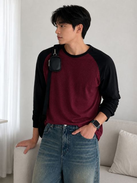Wrodss Men Colorblock Round Neck Cotton Blend Multicolor T-Shirt - Image 8