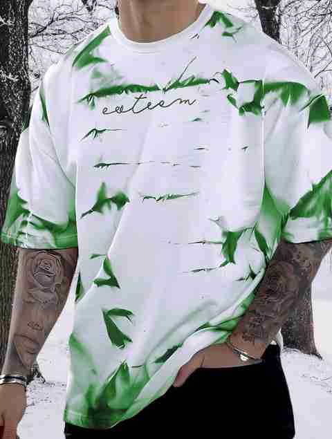 ANSH CREATION Men Printed Round Neck Polycotton White T-Shirt - Image 5