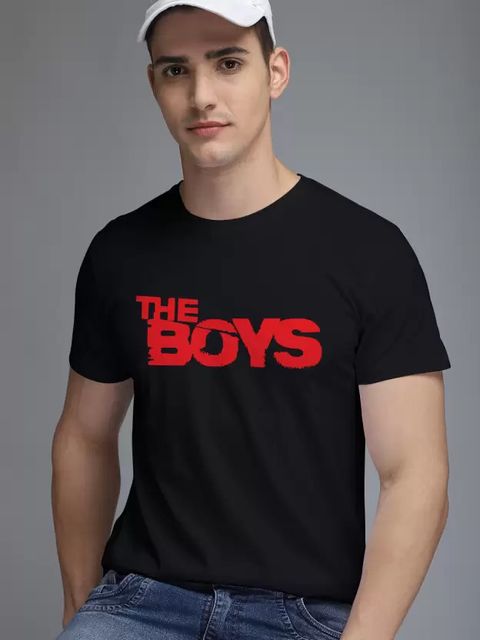 Oishee Men Colorblock Round Neck Polyester Black T-Shirt - Image 6