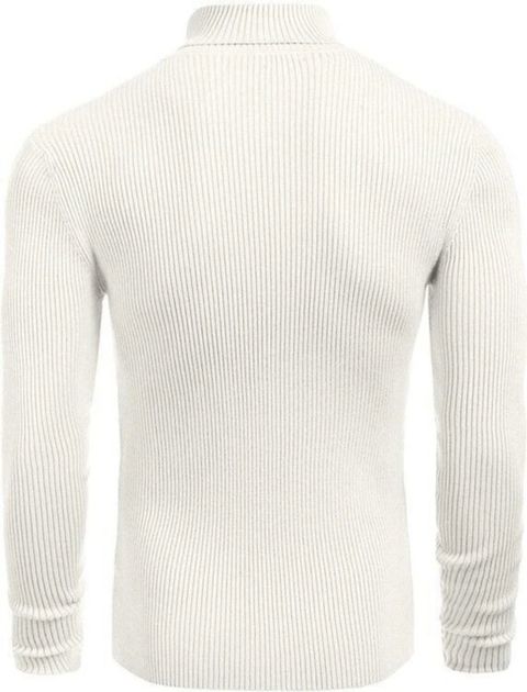 TQI Men White Self Design Cotton Blend T-Shirt - Image 7