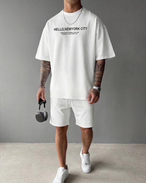 FLYIND VOGUE OUTFIT Men White Typography Round Neck T-Shirt - Image 6