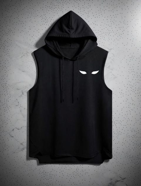 Mundali Men's Black Printed Hooded T-Shirt - Image 6