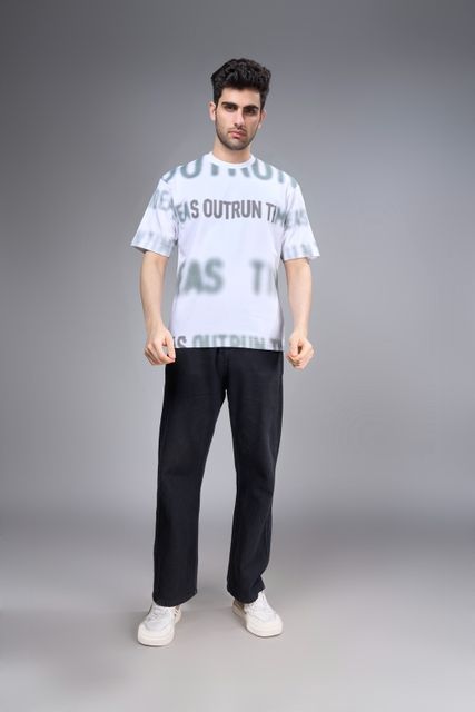 MaxzoneEcommerce Men's Washed Cotton Crew Neck White T-Shirt - Image 6