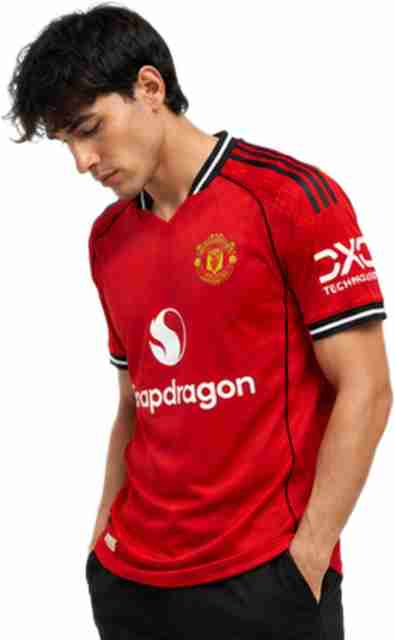 privic Men Printed V Neck Polyester Red T-Shirt - Image 5