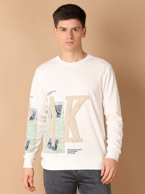 UNLIMITED Men White Printed Cotton T-Shirt - Image 6