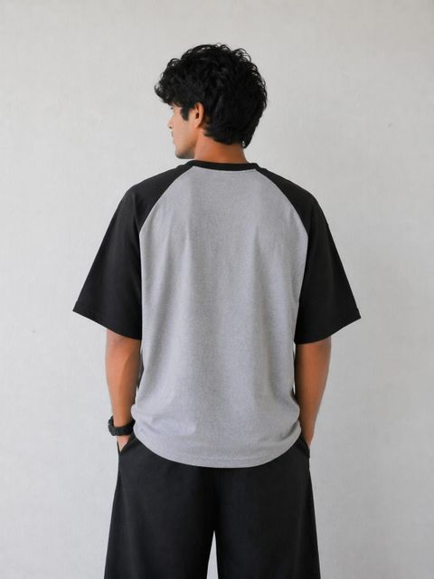 Nexzo Men Printed Round Neck Pure Cotton Grey T-Shirt - Image 6