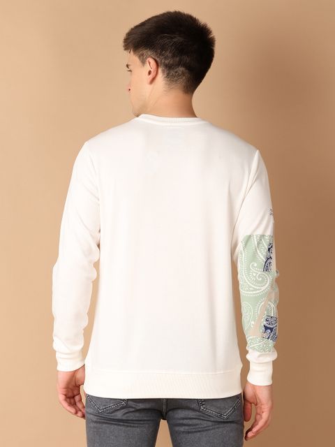 UNLIMITED Men White Printed Cotton T-Shirt - Image 7