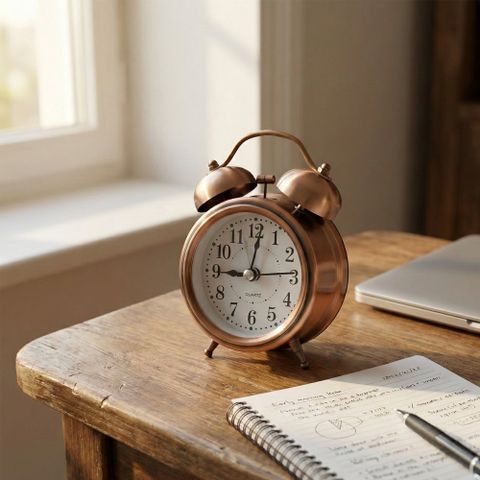 Dozy Analog Copper Clock Brown - Image 8