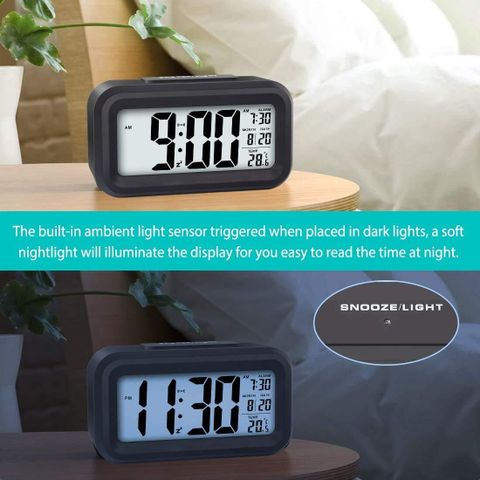 Hiply Digital Black Clock - Image 6