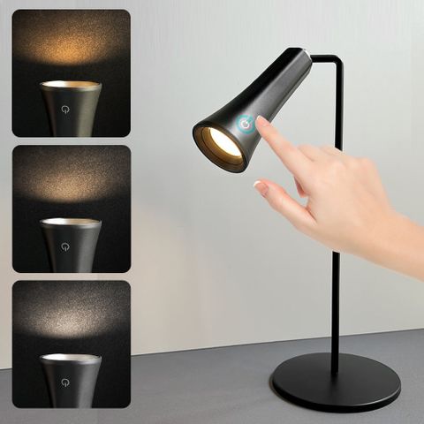NIRVITTAL 4 in 1 Led Desk Lamp Rechargeable Brightness Adjustable Table Lamp (40 cm, Black) - Image 7