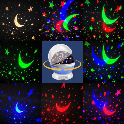 CRENTILA Star Rotating Projector Night Lamp, 15 cm, Multicolor - Image 7
