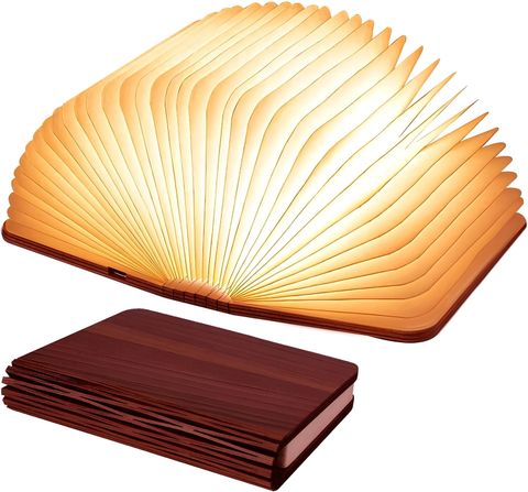 Arion Solution Foldable Book Lamp USB Rechargeable Soft LED light ⦠Table Lamp Table Lamp (15 cm, Walnut Wood Color) - Image 6