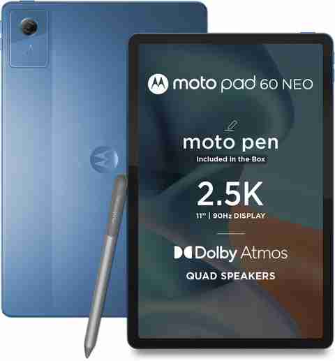 MOTOROLA Pad 60 Neo 6 GB RAM 128 GB ROM 11 inch with Wi-Fi Only Mediatek Dimensity 6300 Tablet (MABILBU BLUE) - Image 4