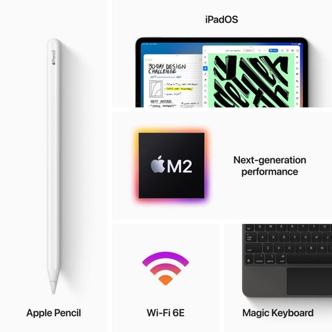 Apple 2022 iPad Pro (6th Gen) 1 TB ROM 12.9 inch with Wi-Fi Only