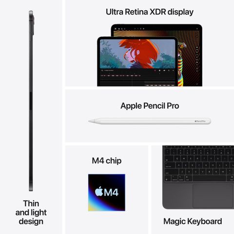iPad Pro 13インチM4 256GB Apple 2024 iPad Pro (M4) 256 GB ROM 13.0 Inch with Wi-Fi Only