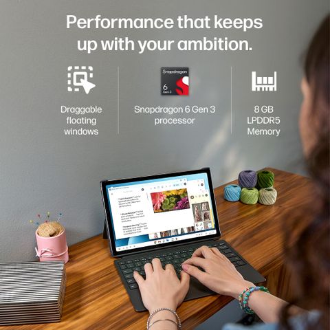 HP Omnipad 12 | In Box detachable Keyboard 8 GB RAM 256 GB ROM 12 inch with Wi-Fi Only Qualcomm Snapdragon SM6475Q Hexa Core Tablet (Denim Blue) - Image 8
