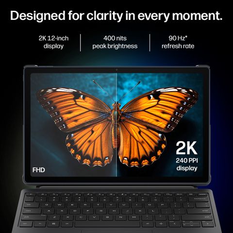 HP Omnipad 12 | In Box detachable Keyboard 8 GB RAM 256 GB ROM 12 inch with Wi-Fi Only Qualcomm Snapdragon SM6475Q Hexa Core Tablet (Denim Blue) - Image 7