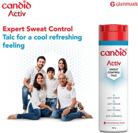 Candid Active Sweat Control Talcum Powder (2 x 50 g) - Image 6