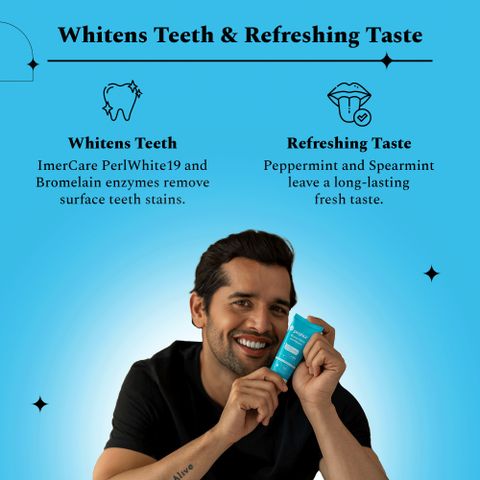 Perfora Teeth Whitening Mini Combo, Purple Serum & Toothpaste, 85g - Image 4