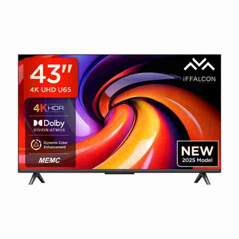 iFFALCON 4K 43型 43U65 Dolby Audio HDR10 iFFALCON U65 108 cm (43 inch) Ultra HD (4K) LED Smart Google TV