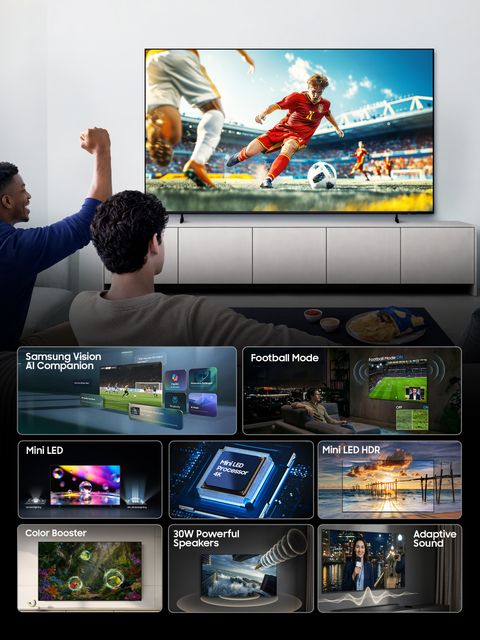 Samsung Vision AI 138 cm (55 inch) Ultra HD (4K) Mini LED Smart Tizen TV 2026 Edition with Vision AI Companion 30W Powerful Speakers Mini LED HDR Pure Spectrum Color 4K Upscaling Color Booster Samsung Knox Security 150+ Free Channels Dynamic Sound Pack (UA55M2EHAULXL) - Image 6