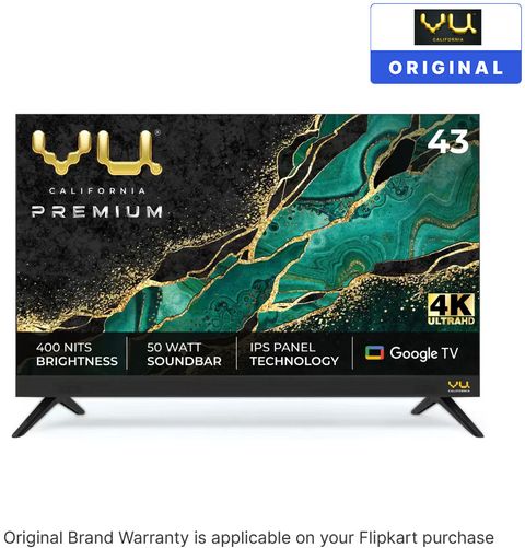 Vu 108 cm (43 inch) Ultra HD (4K) LED Smart Google TV Online at