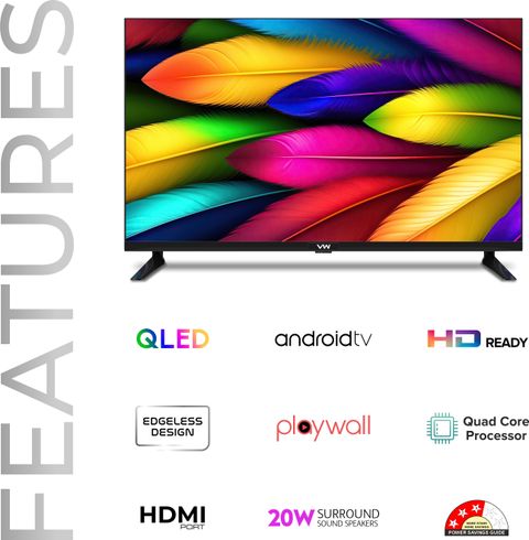 VW OptimaX 80cm QLED HD Ready Android TV - Image 6