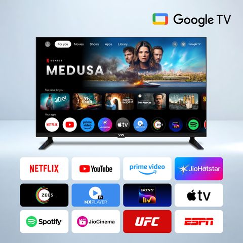 VW 80 cm (32 inch) QLED HD Ready Smart Google TV (VW3251) - Image 7