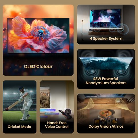 Hisense 65E75Q 164 cm (65 inch) QLED Ultra HD (4K) Smart VIDAA TV with 48W Powerful Speakers , Dolby Vision-Atmos , Cricket Mode , Game Mode Plus , Hands-Free Voice Control , VIDAA OS (65E75Q) - Image 6