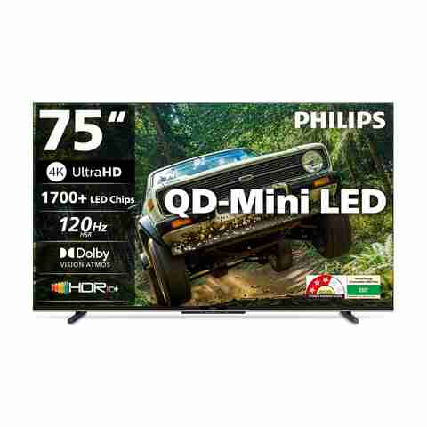 PHILIPS 189 cm (75 inch) Ultra HD (4K) Mini LED Smart Google TV 2026 Edition with Local Dimming Dolby Vision & HDR10+ 36W Dolby Atmos 120Hz Game Accelerator Filmmaker Mode Wider Colour Gamut Ultra Narrow Bezel 2GB RAM + 32 GB Storage (75MLED610/94) - Image 5