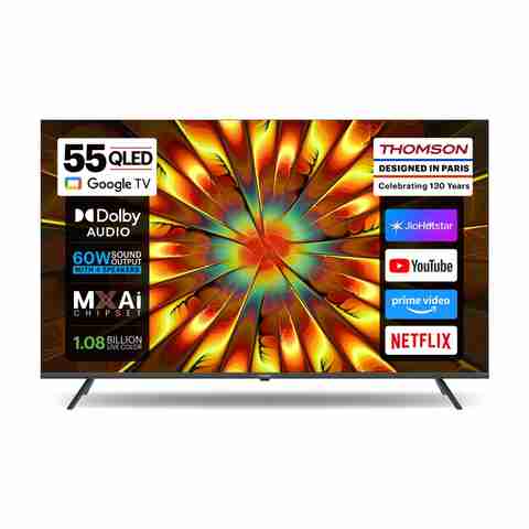 Thomson Phoenix 2025 Edition 139 cm (55 inch) QLED Ultra HD (4K) Smart Google TV with Dolby Atmos 4 Speakers 60 Watts Sound Output Al Smooth Motion Rate HDR 10 Google Assistant (55QAI1025) - Image 5