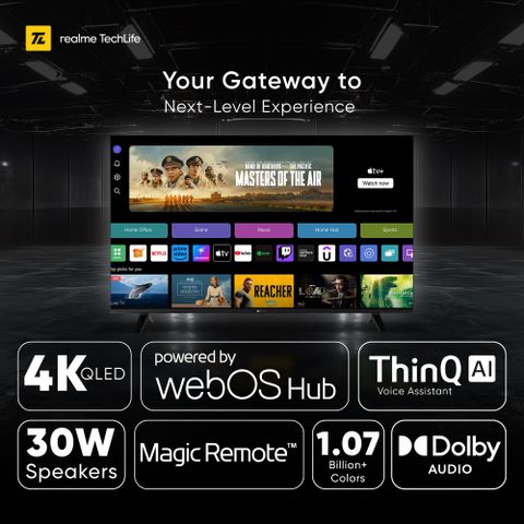realme TechLife 139.0 cm (55.0 inch) QLED à¤
लà¥à¤à¥à¤°à¤¾ HD (4K) सà¥à¤®à¤¾à¤°à¥à¤ WebOS TV (55à¤à¤¹à¤¦à¤µà¤à¤°à¤²à¤²à¤) - Image 7