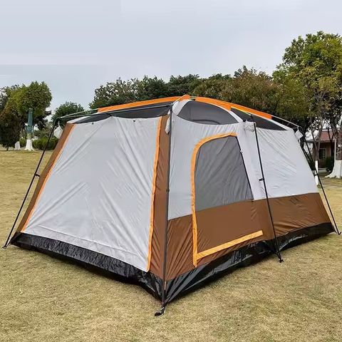 KriShyam 5-9 Person Dome Camping Tent Beige - Image 8