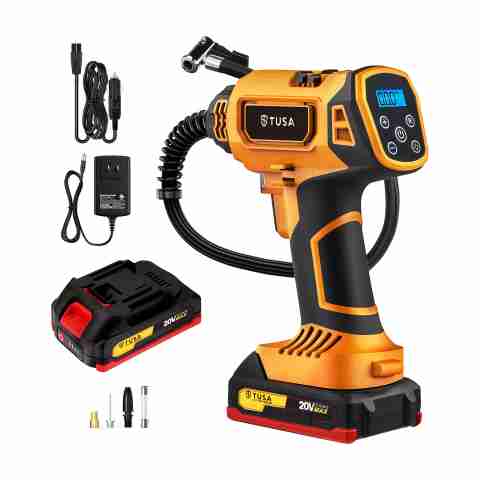 Tusa High Power 150 psi Rechargeable Tyre Air Pump - Image 3