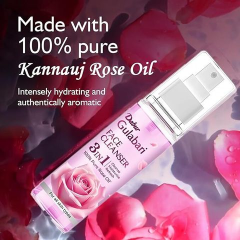 Dabur Gulabari Rose Glow Face Cleanser, 200ml (2x100ml) - Image 7